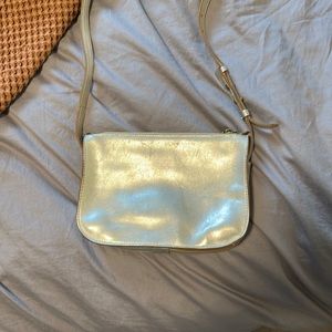 Gold crossbody purse Madewell